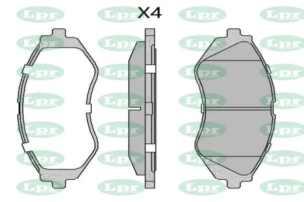 Передние тормозные колодки 05P710 LPR
