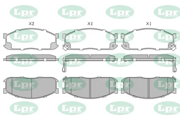 Передние тормозные колодки 05P335 LPR