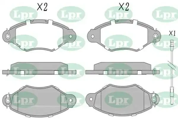 Передние тормозные колодки 05P1106 LPR
