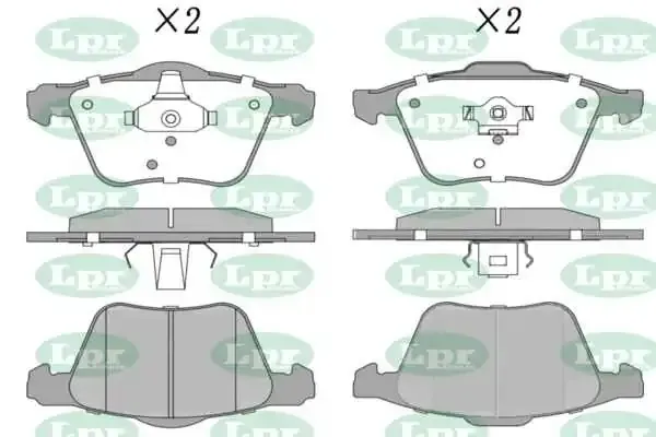 Передние тормозные колодки 05P1237 LPR