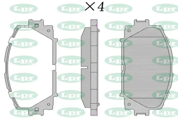 Передние тормозные колодки 05P1529 LPR