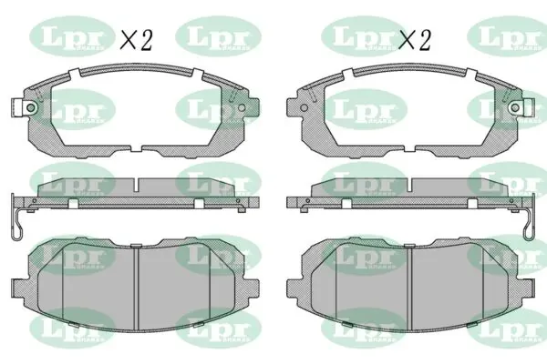 Передние тормозные колодки 05P1606 LPR