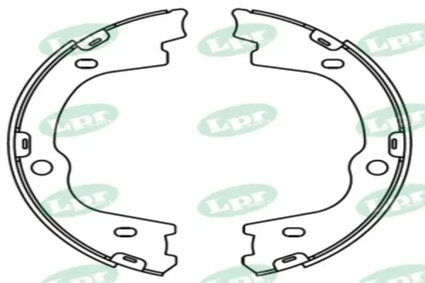 Колодки ручника 01057 LPR