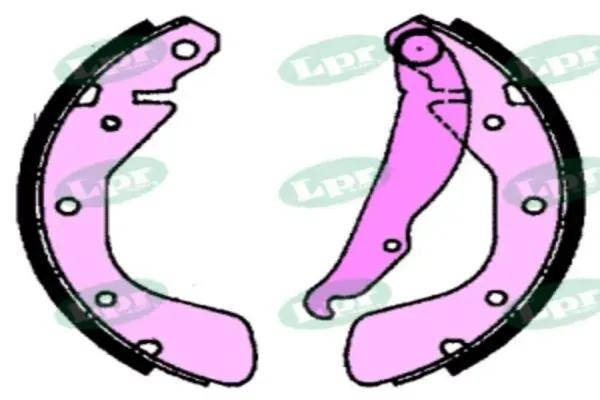 Задние барабанные колодки 06790 LPR