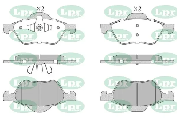 Передние тормозные колодки 05P898 LPR