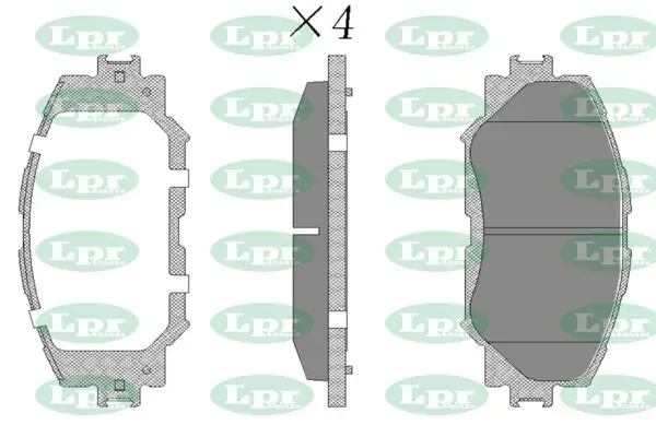 Передние тормозные колодки 05P1258 LPR