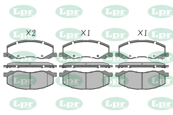 Передние тормозные колодки 05P1468 LPR