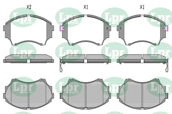 Передние тормозные колодки 05P1499 LPR