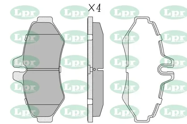 Задние тормозные колодки 05P956 LPR