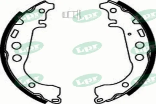 Задние барабанные колодки 07860 LPR