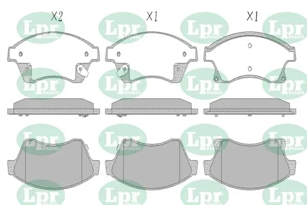 Передние тормозные колодки 05P1581 LPR