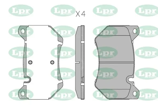 Передние тормозные колодки 05P2145 LPR