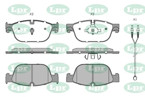 Передние тормозные колодки 05P1561A LPR