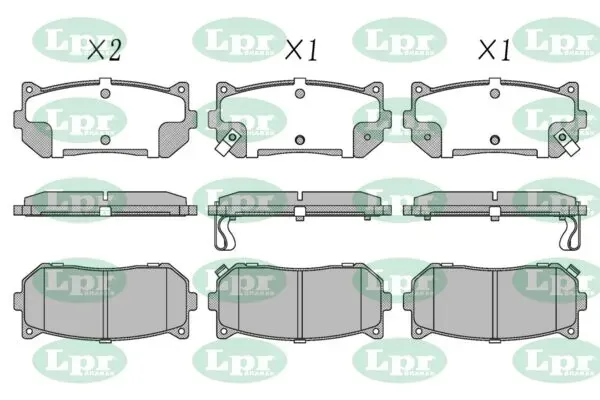 Задние тормозные колодки 05P808 LPR