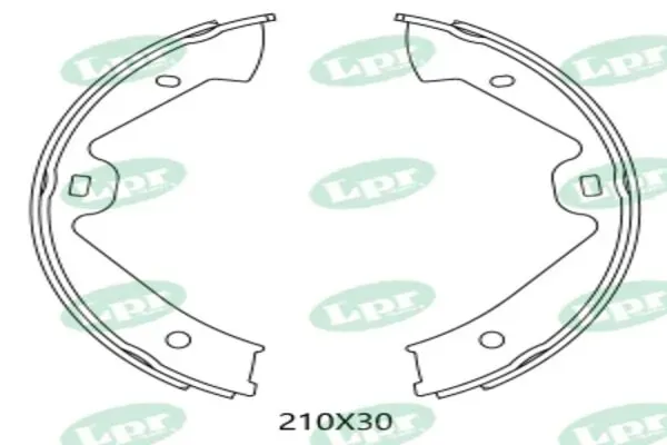 Колодки ручника 01085 LPR
