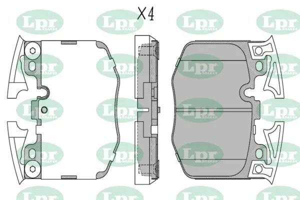 Передние тормозные колодки 05P2157 LPR