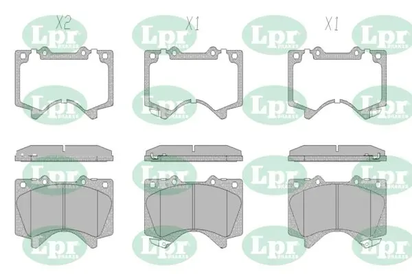 Передние тормозные колодки 05P1418 LPR