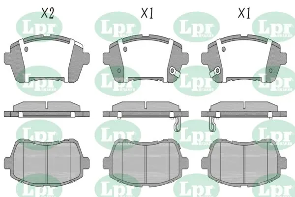 Передние тормозные колодки 05P1464 LPR