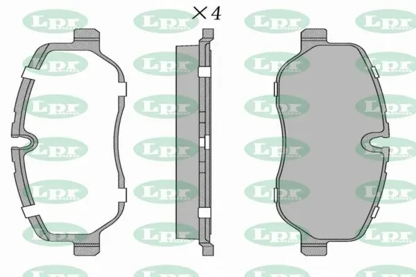 Передние тормозные колодки 05P1360 LPR