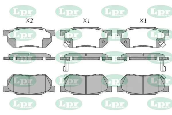 Передние тормозные колодки 05P322 LPR