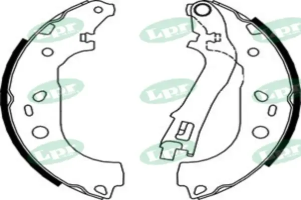 Задние барабанные колодки 08590 LPR