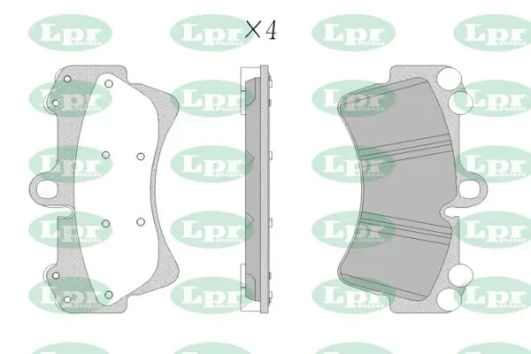 Передние тормозные колодки 05P1257 LPR
