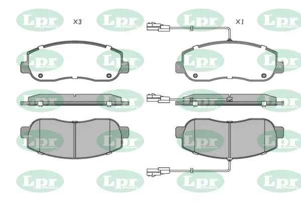 Передние тормозные колодки 05P1579 LPR