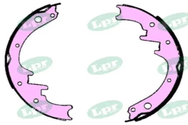 Задние барабанные колодки 06010 LPR