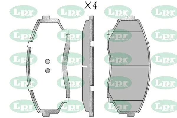 Передние тормозные колодки 05P1132 LPR