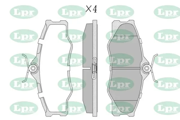 Передние тормозные колодки 05P325 LPR