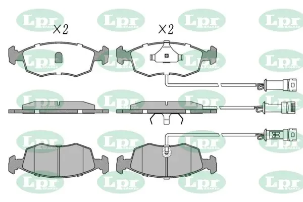 Передние тормозные колодки 05P269 LPR