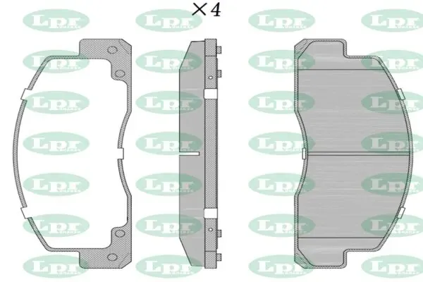 Передние тормозные колодки 05P723 LPR