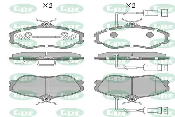 Передние тормозные колодки 05P326 LPR