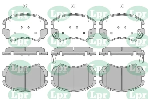 Передние тормозные колодки 05P1369 LPR