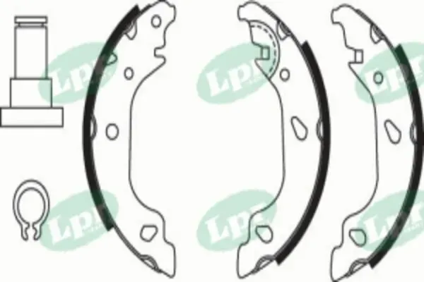 Задние барабанные колодки 07930 LPR