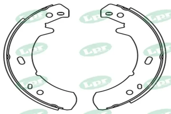 Задние барабанные колодки 01029 LPR