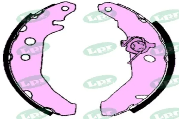 Задние барабанные колодки 05740 LPR