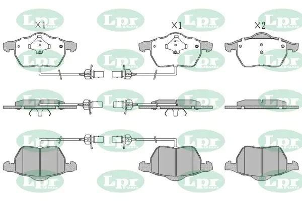 Передние тормозные колодки 05P1119 LPR