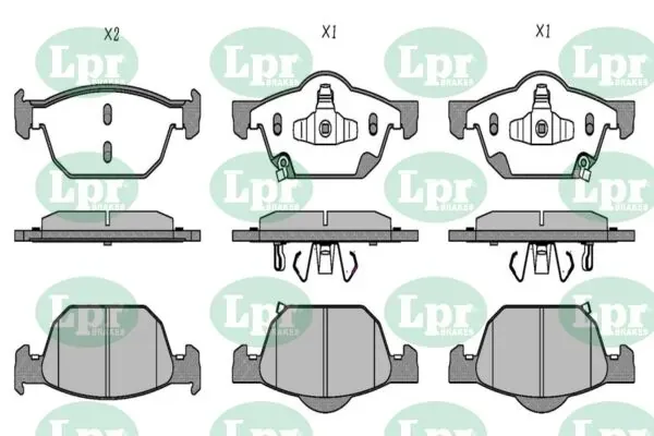 Передние тормозные колодки 05P1560 LPR