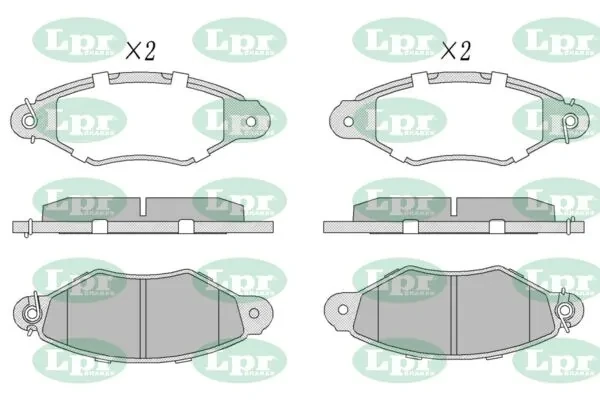 Передние тормозные колодки 05P661 LPR