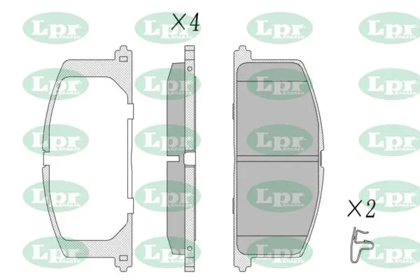 Передние тормозные колодки 05P268 LPR