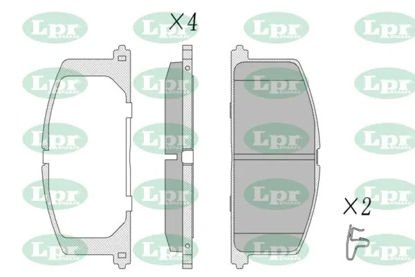 Передние тормозные колодки 05P268 LPR