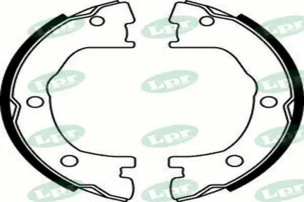 Задние барабанные колодки 07800 LPR