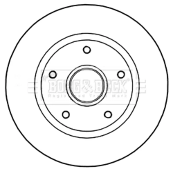 Тормозные диски BBD5966S Borg&beck