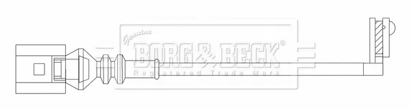 Датчик износа тормозных колодок передний BWL3218 Borg&beck