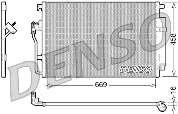 Радиатор кондиционера DCN17056 Denso