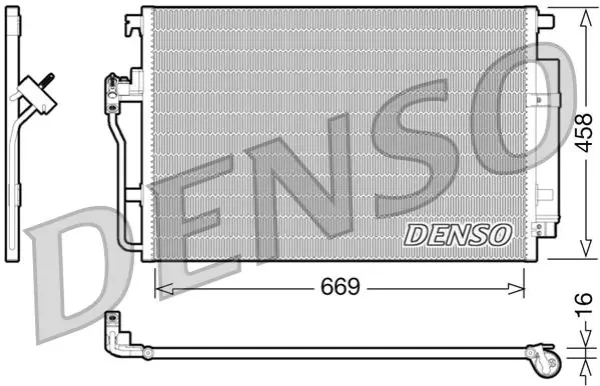 Радиатор кондиционера DCN17056 Denso