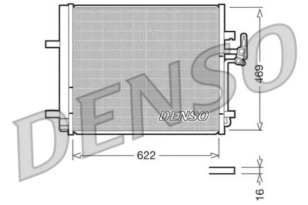 Радиатор кондиционера DCN10016 Denso