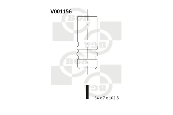 Выпускной клапан V001156 BGA