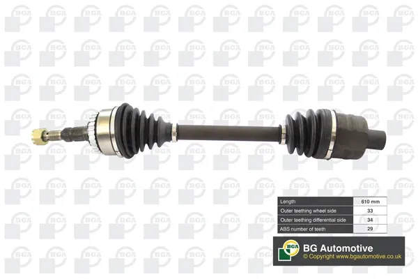 Правая полуось DS9527R BGA